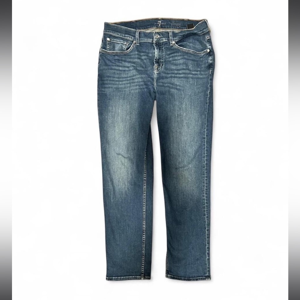 7 For All Mankind Slimmy Men's Indigo Slim Straight Jeans Size 36 x 32